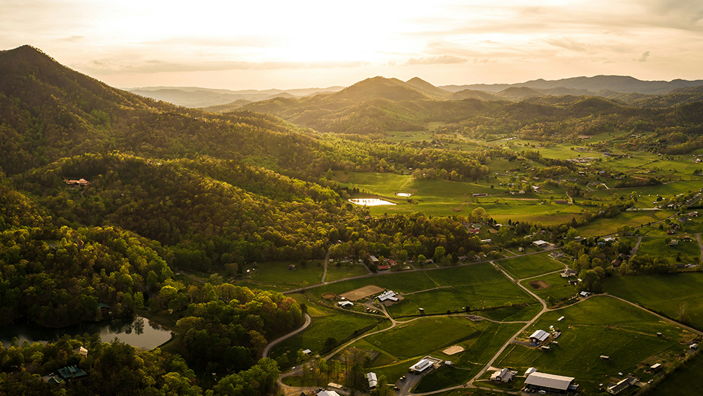 overhead view of sevierville tennessee landscape-nathan-anderson cropped