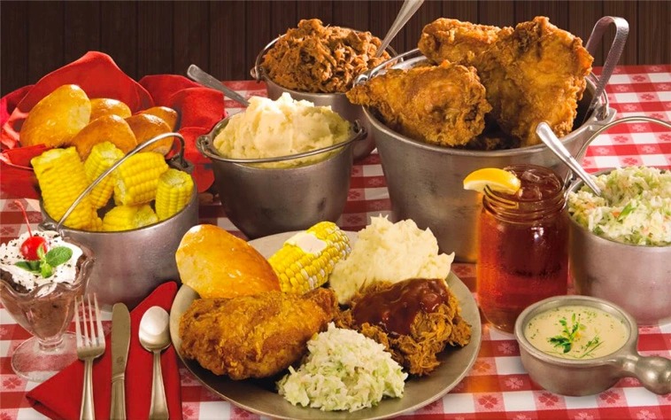 full southern homestyle feast at hatfield & mccoy dinner feud in pigeon forge tn