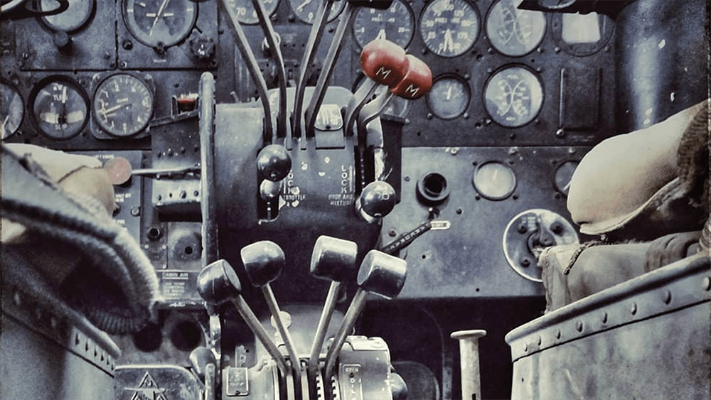 b-25 cockpit at the tennessee museum of aviation