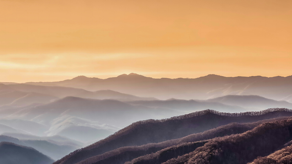 newfound-gap-sunset-ronnie-mayo newfound gap sunset view by ronnie mayo