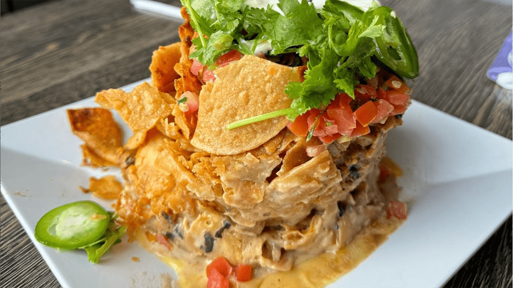 Famous trashcan nachos at downtown flavortown