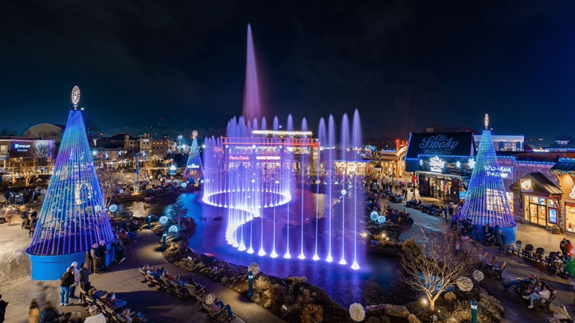 pigeon forge winterfest at The Island