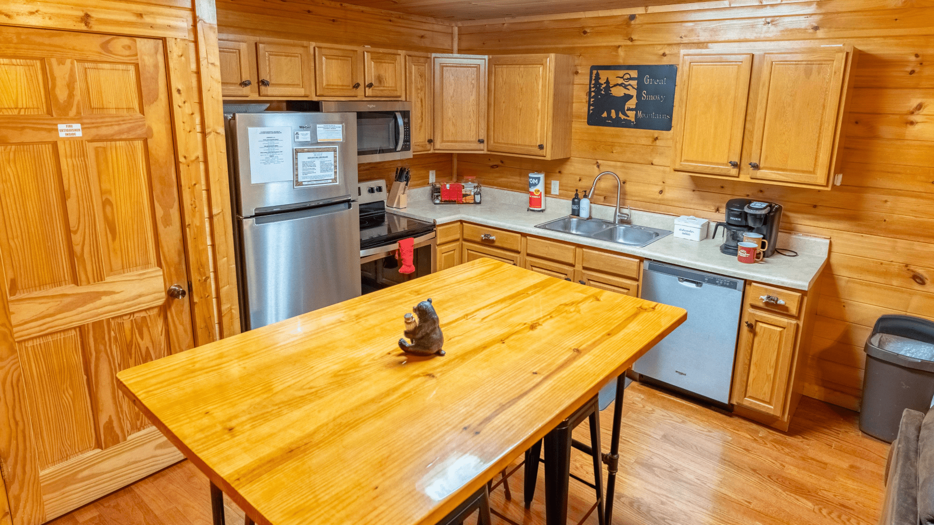 Hapey Cabin Rentals - fully stocked kitchen in a Smoky Mountain cabin for a cozy and convenient stay Hapey Cabin Rentals - fully stocked kitchen in a Smoky Mountain cabin for a cozy and convenient stay