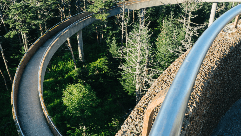 Clingman's Dome (Kuwohi) trail steep incline.