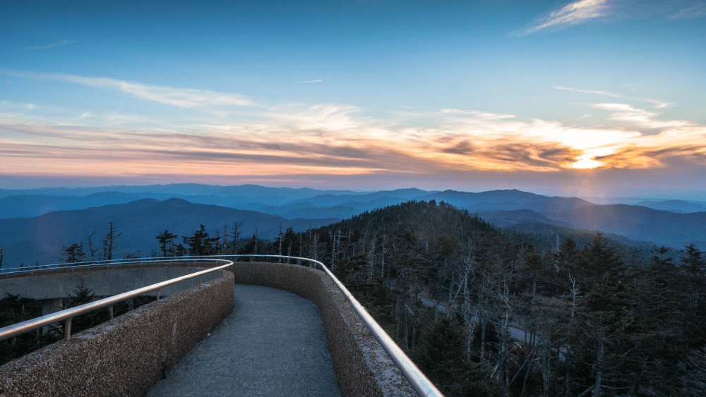 View of the sunrise at Clingman's Dome (Kuwohi)