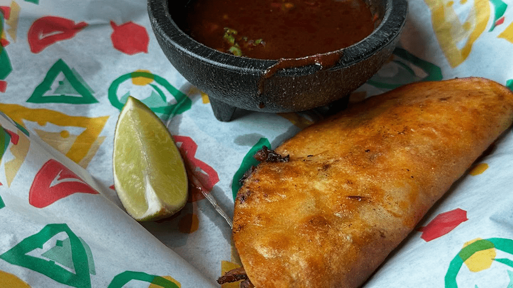 birria taco from gorilla taco in pigeon forge tn