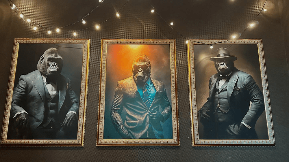 fun gorilla corporate portraits at gorilla taco pigeon forge tn