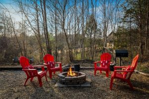 Sleepy Bear Ranch firepit in backyard 2