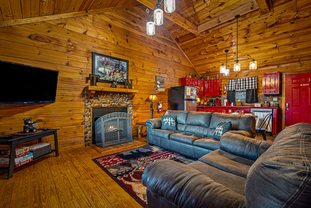 Hapey Place living room from back door