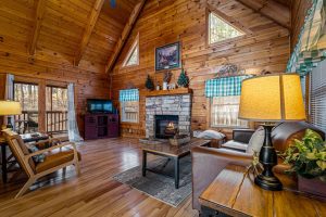 Timeless Tranquility wide angle living room