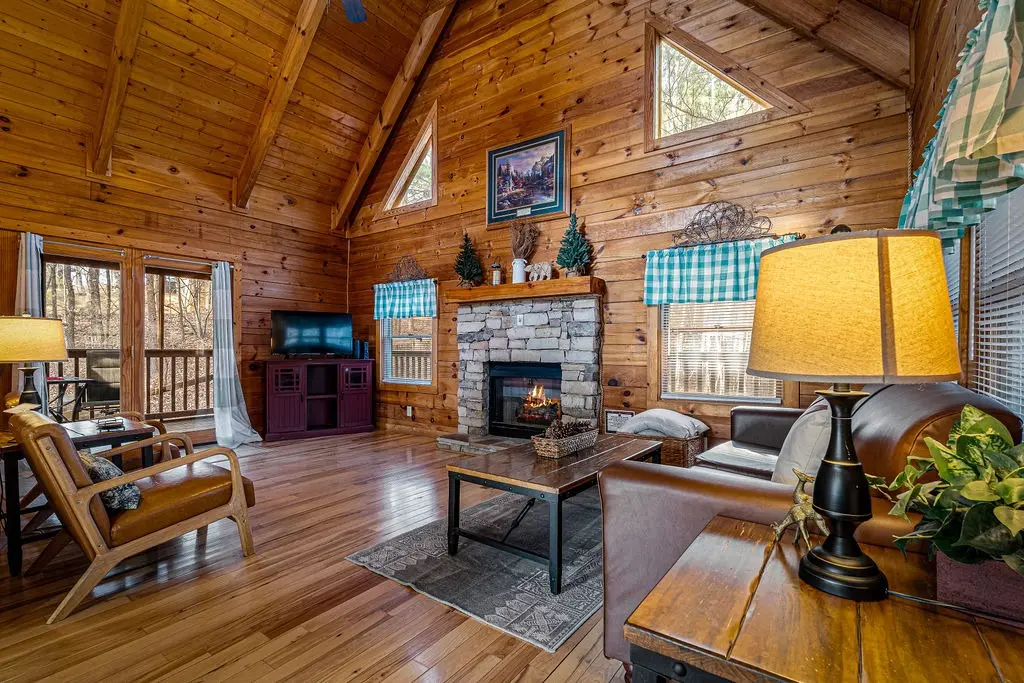 Timeless Tranquility wide angle living room