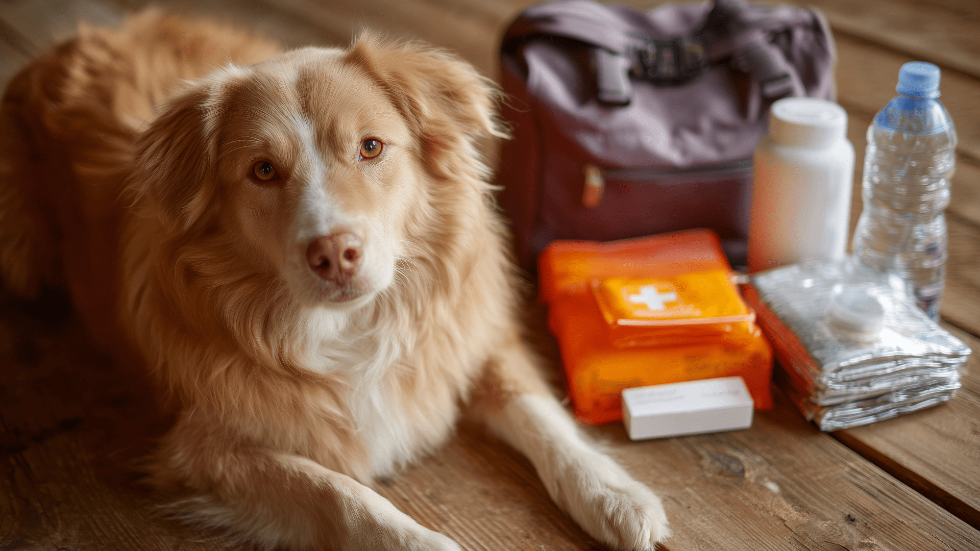 Pet first aid kit prepared for a dog-friendly trip to the Smoky Mountains