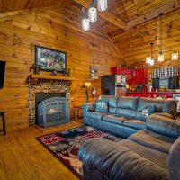 Hapey Place living room from back door