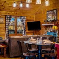 Hapey Place living room from front door