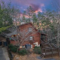 Timeless Tranquility Exterior side view at dusk