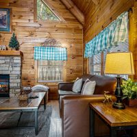 Timeless Tranquility living room and fireplace