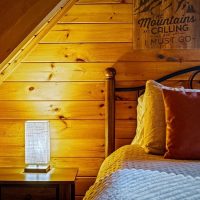 Timeless Tranquility loft bedroom night stand