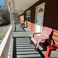 sleepy bear ranch front porch