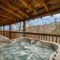 Another view of the mountains from Little Bear hot tub