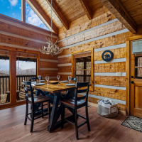 Little Bear dining area and porch view