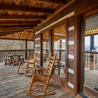 Little Bear front porch and rocking chairs