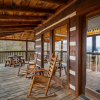 Little Bear front porch and rocking chairs