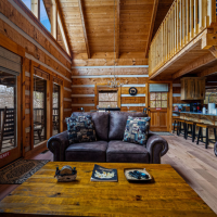 Little Bear living room into dining area