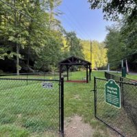 View of dog park on shagbark grounds.